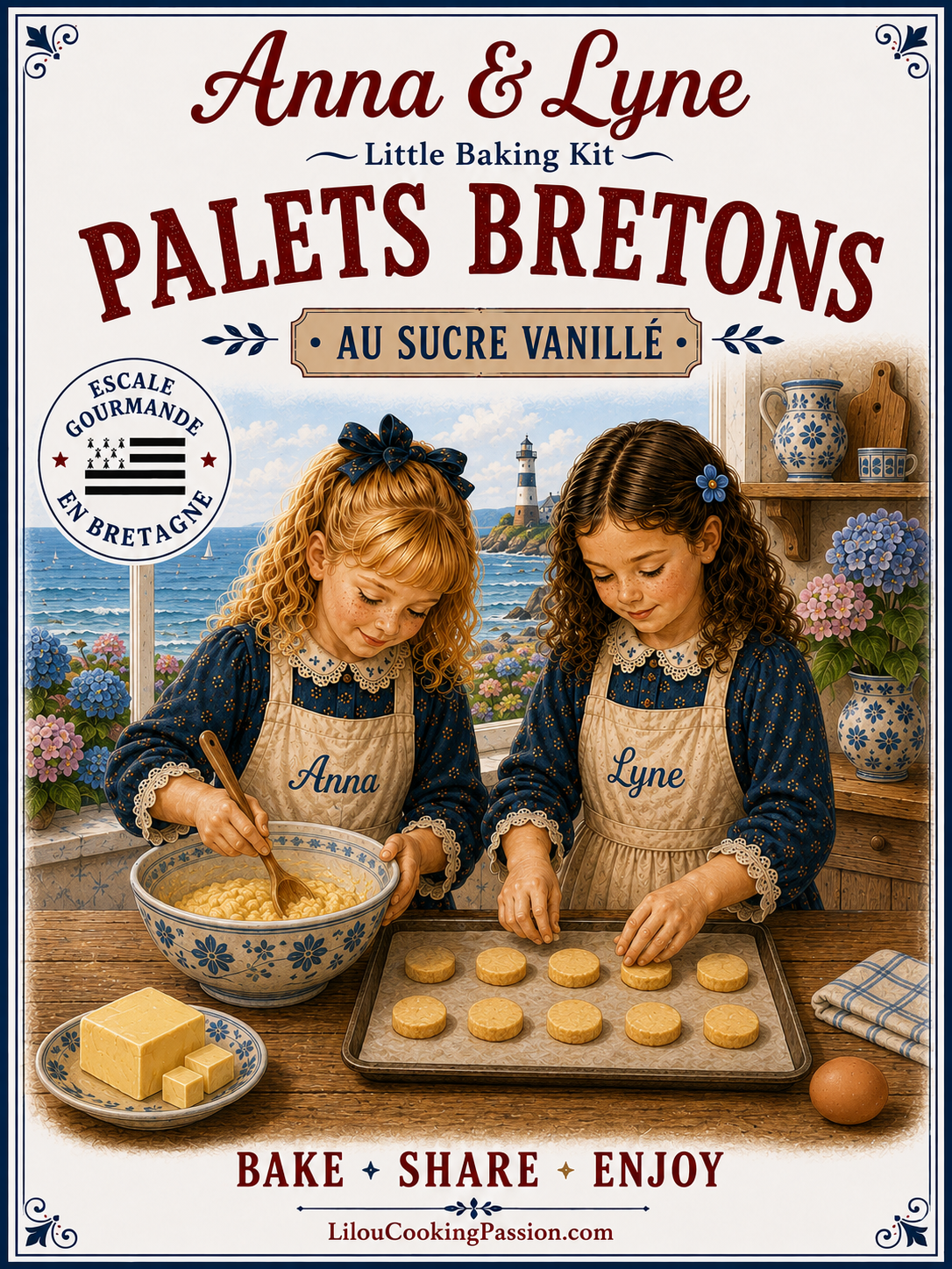 ⚓️ Palets Bretons au sucre vanillé | Anna & Lyne