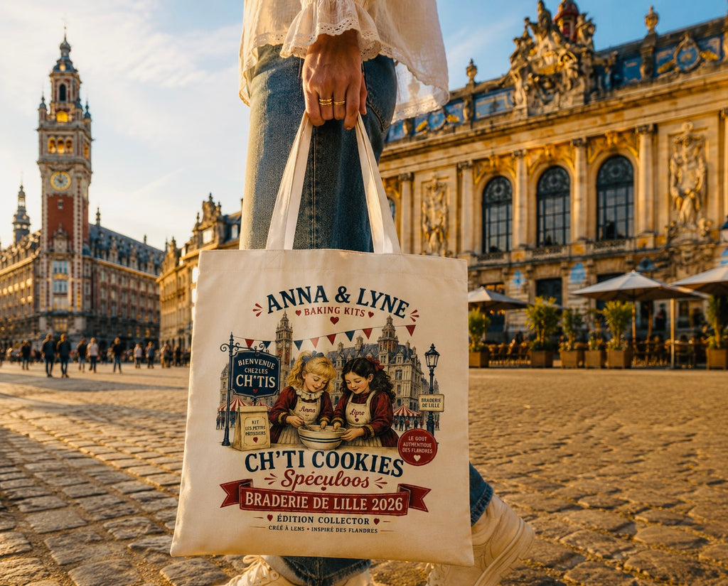 Coffret Tote Bag + Kit Ch’ti Cookies Speculoos Collector + Édition du Ch’ti – Braderie de Lille 2026 | Anna & Lyne