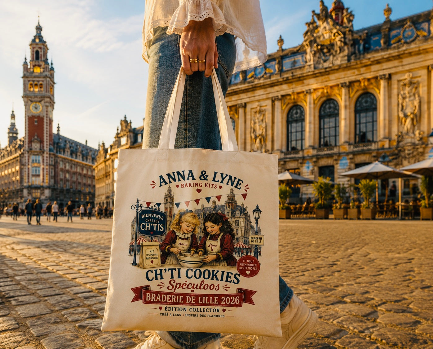 Coffret Tote Bag + Kit Ch’ti Cookies Speculoos Collector + Édition du Ch’ti – Braderie de Lille 2026 | Anna & Lyne
