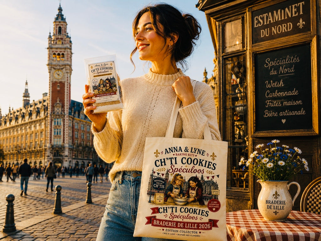 Coffret Tote Bag + Kit Ch’ti Cookies Speculoos Collector + Édition du Ch’ti – Braderie de Lille 2026 | Anna & Lyne