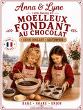 🇫🇷  Moelleux Fondant au chocolat coeur coulant sans gluten l (+ 4 moules de cuisson) | Anna & Lyne