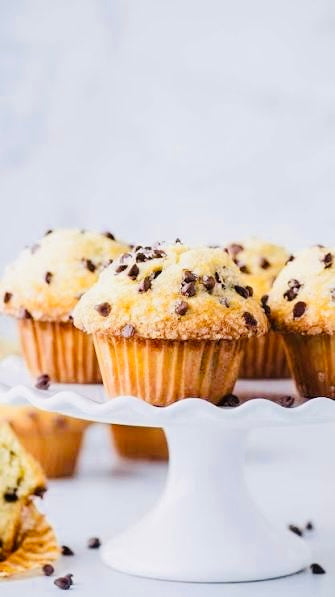 🗽 American Muffins – Vanille & pépites de chocolat l ( 6 moules de  cuisson inclus) | Anna & Lyne