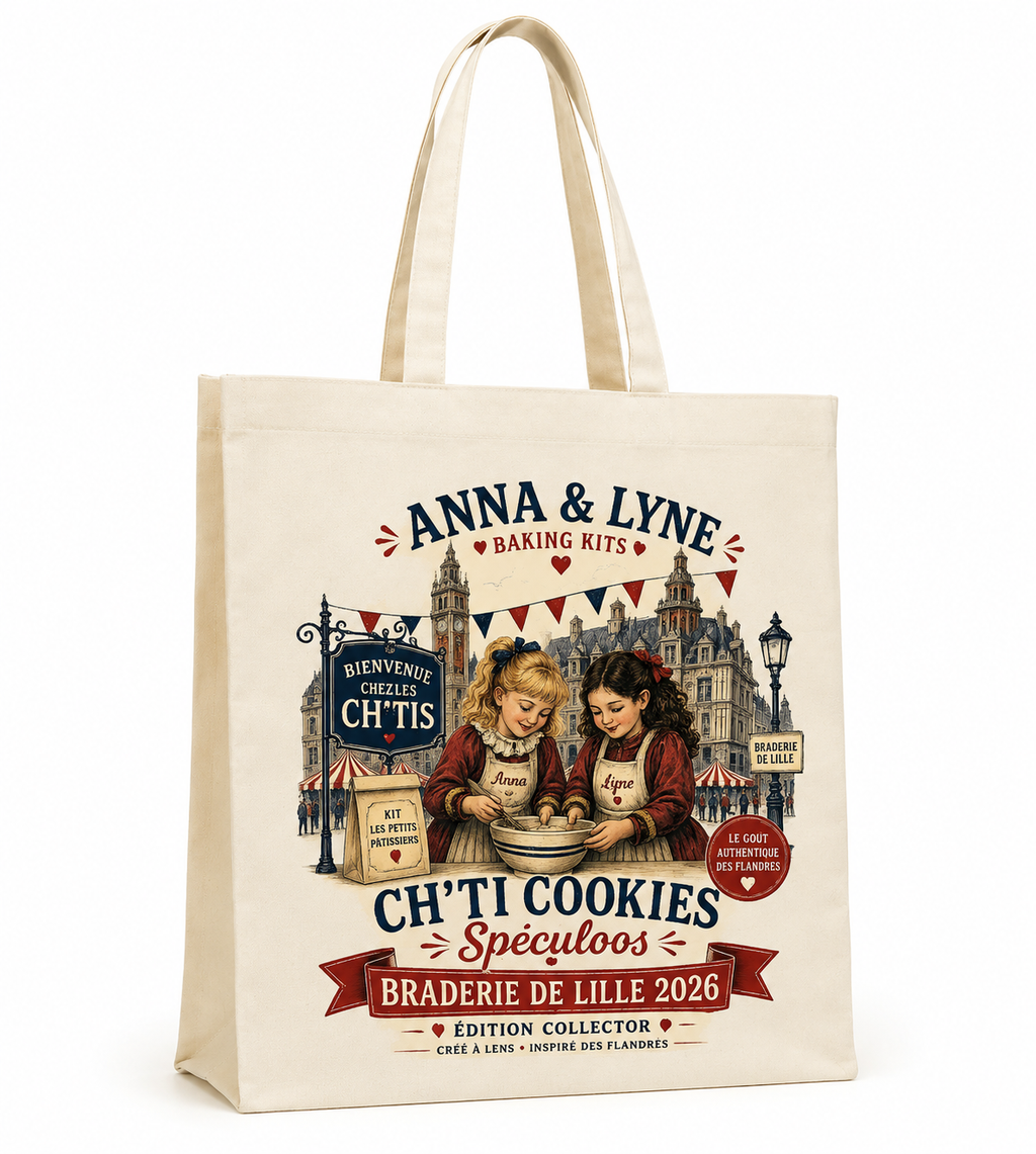 Coffret Tote Bag + Kit Ch’ti Cookies Speculoos Collector + Édition du Ch’ti – Braderie de Lille 2026 | Anna & Lyne