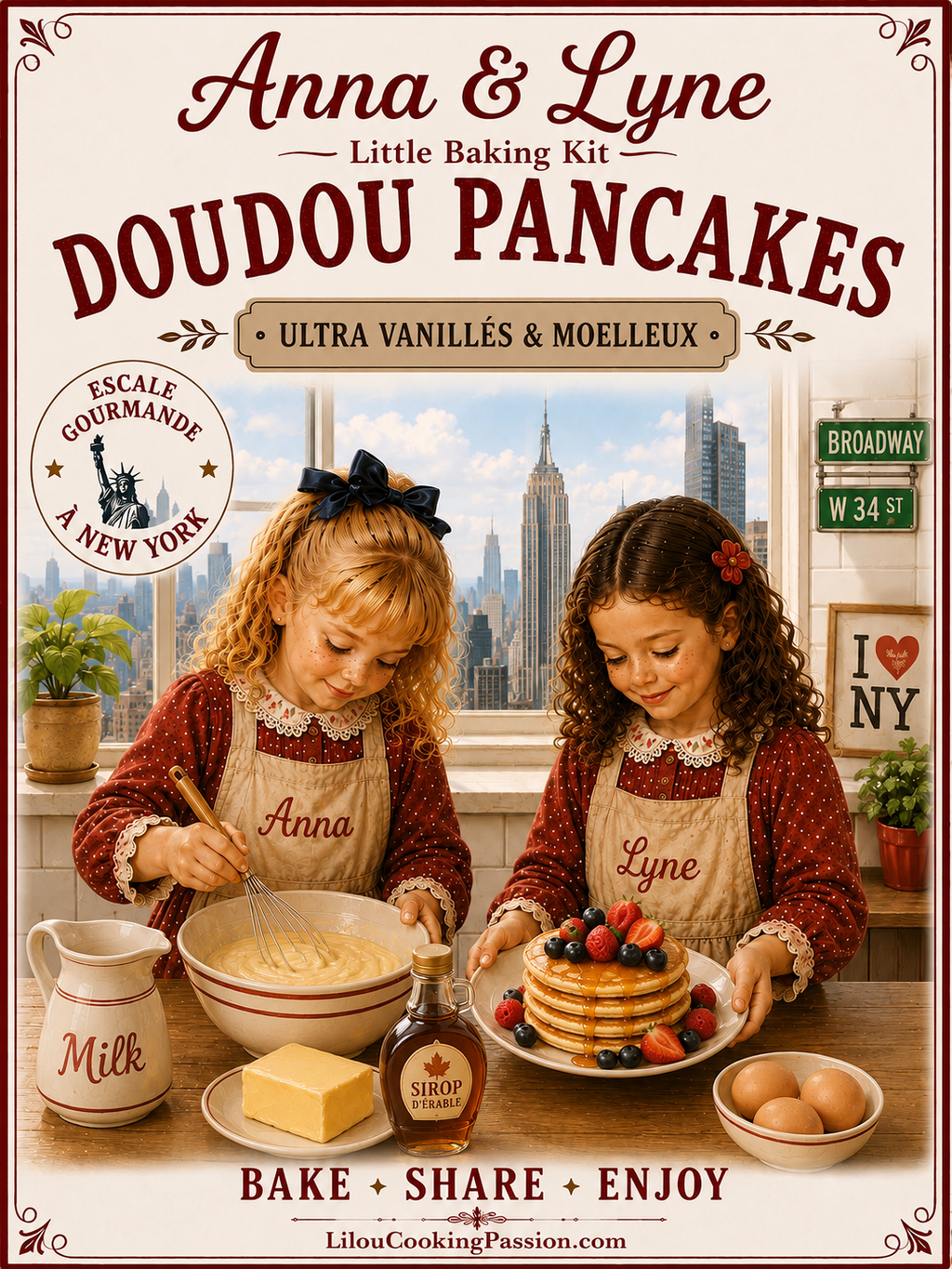 🗽 Doudou Pancakes – Ultra vanillés & moelleux | Anna & Lyne