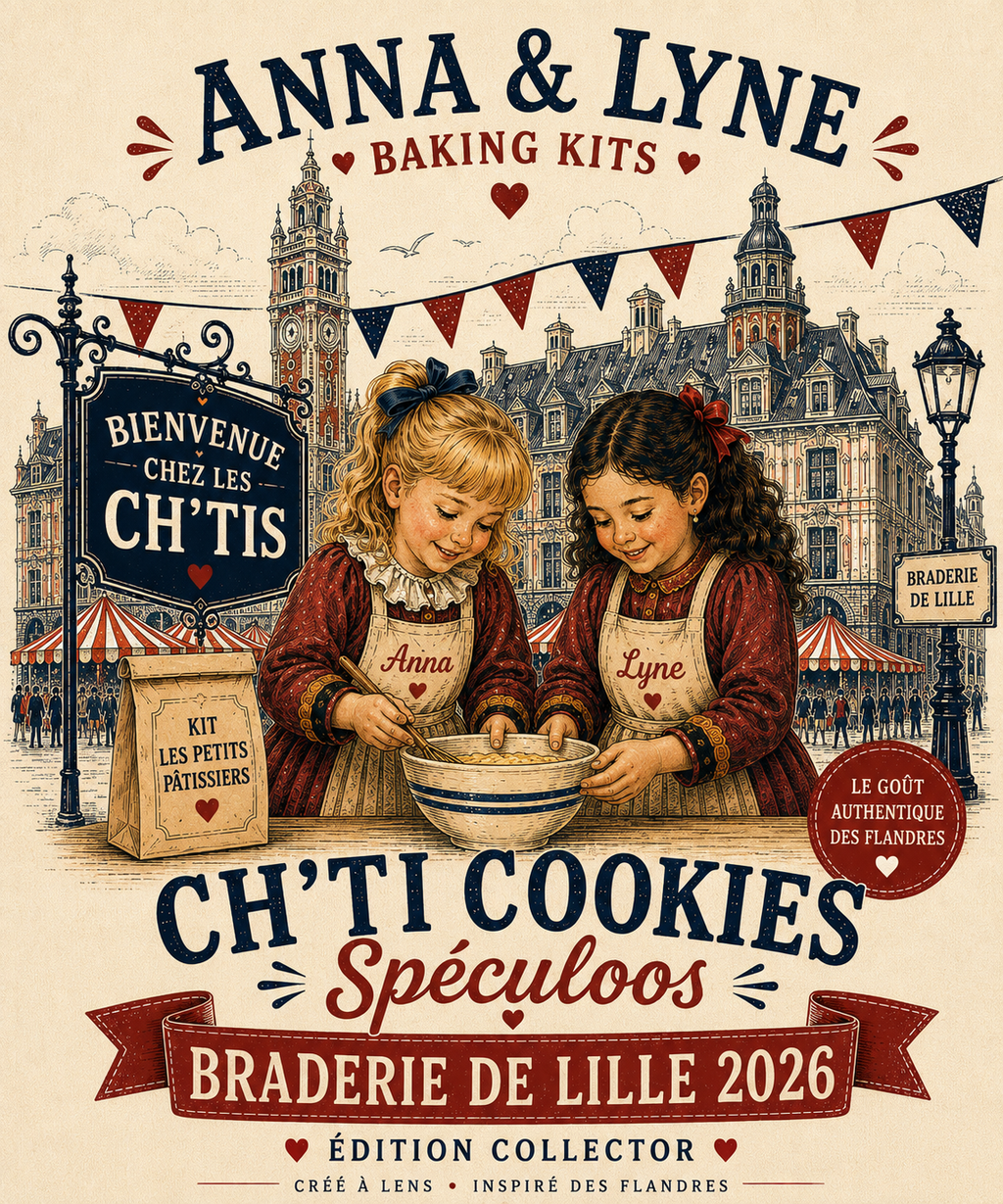 Coffret Tote Bag + Kit Ch’ti Cookies Speculoos Collector + Édition du Ch’ti – Braderie de Lille 2026 | Anna & Lyne