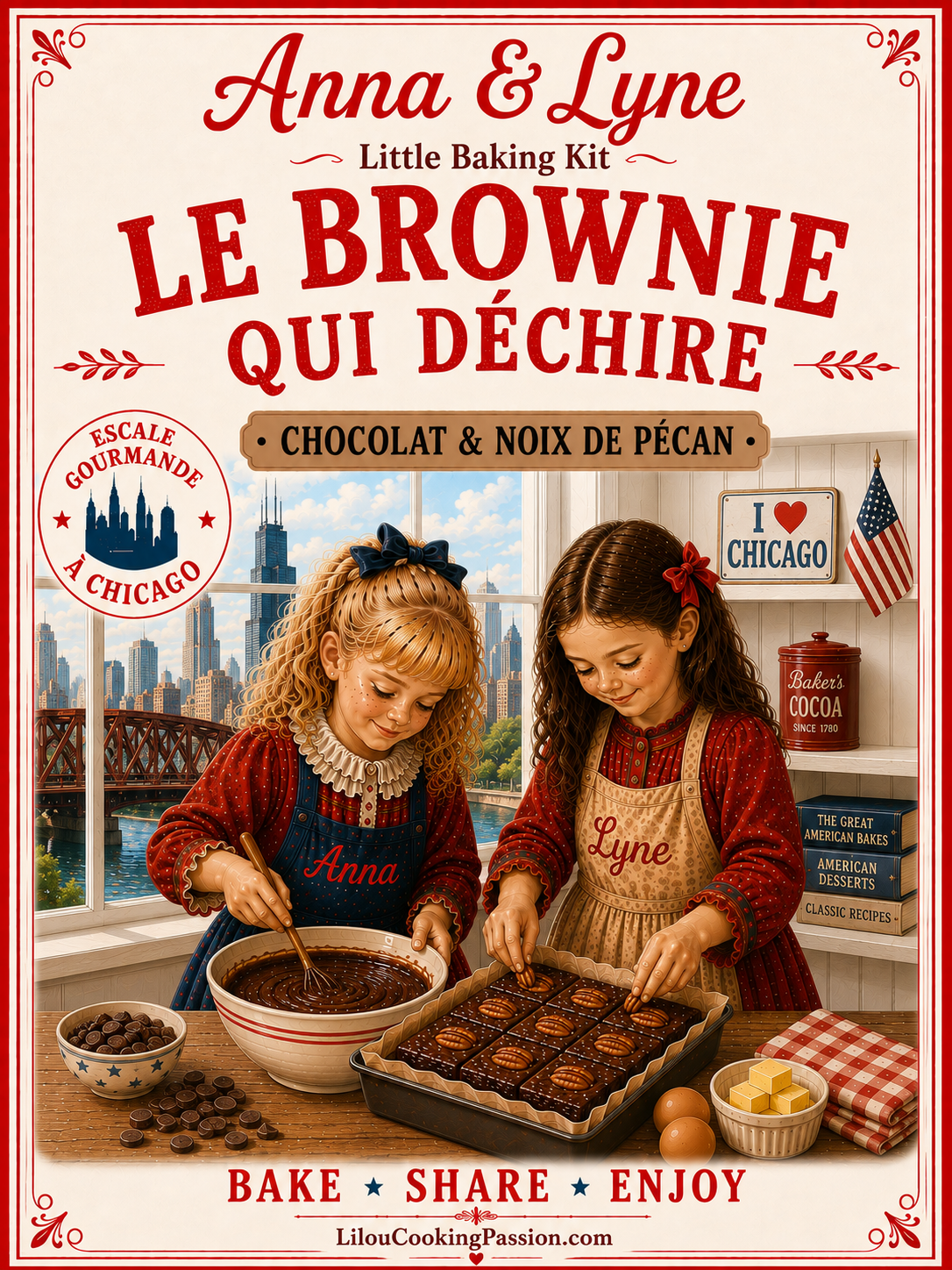 🇱🇷 Le Brownie qui déchire – Chocolat & noix de pécan | Anna & Lyne