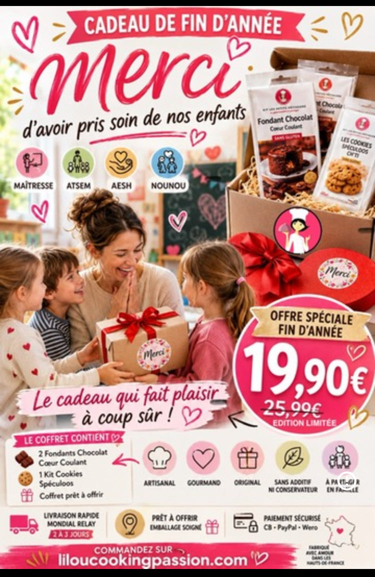 🎁 Coffret Gourmand « Merci d’avoir pris soin de nos enfants »
