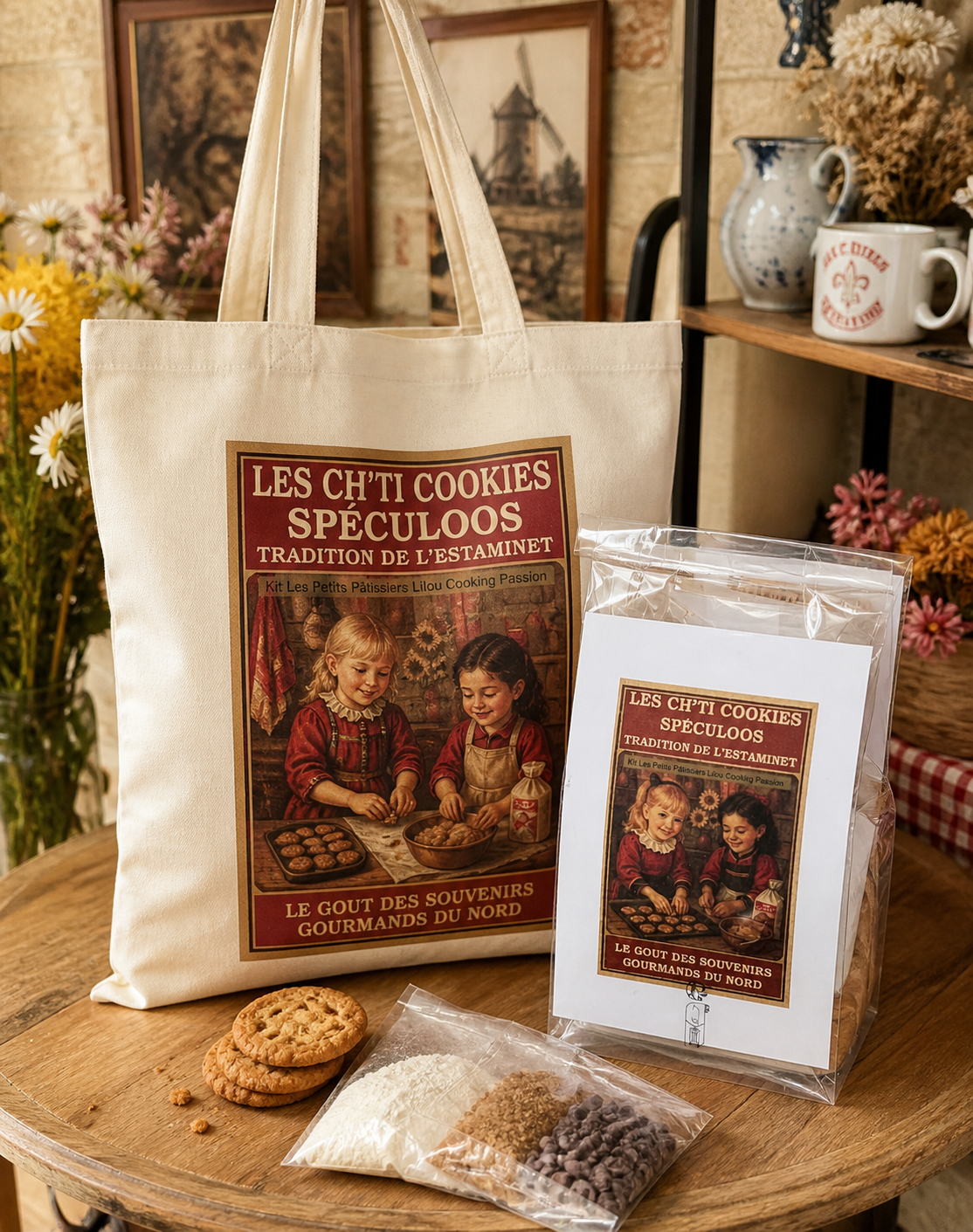Le Tote Gourmand Ch’ti – Coffret Cookies Spéculoos

Un souvenir du Nord à emporter… et à savourer ❤️