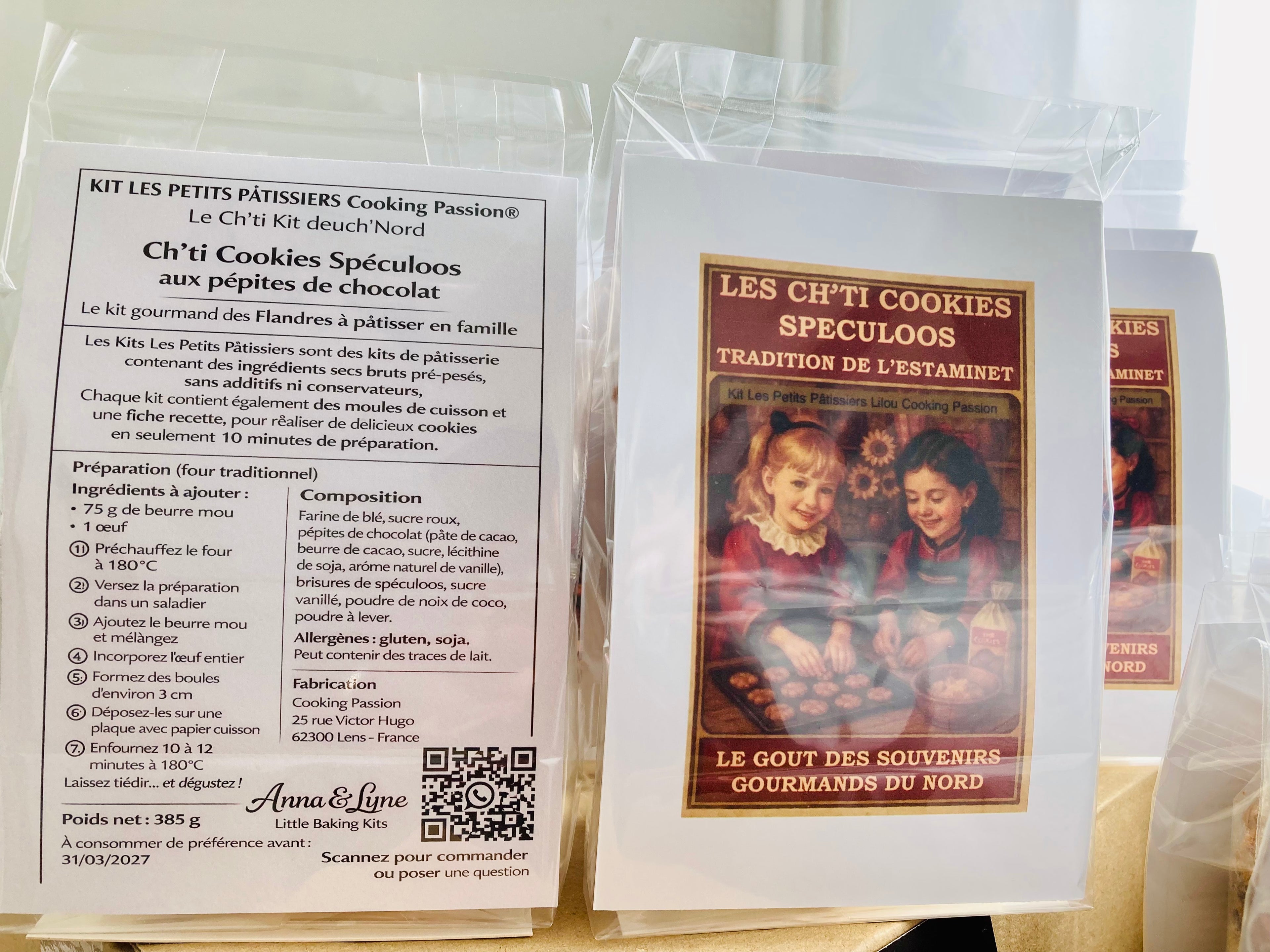 Coffret Découverte 2 kits :  Ch’ti Cookie Soeculoos et Fondant Chocolat